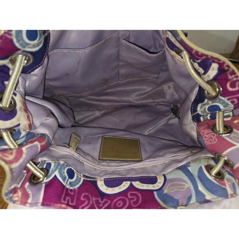 Coach No. 18341 Y2K Poppy Pop C Glam Signature Graffiti Mini Backpack *FAIR*